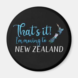 MOVING TO NEW ZEALAND KIWI PAUA MAGNET