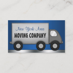 Moving Truck Blue Movers Business Cards