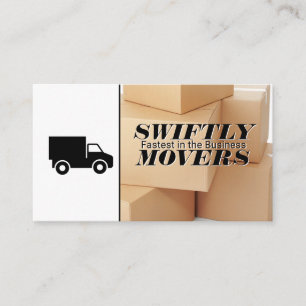 Moving Truck   Boxes Business Card