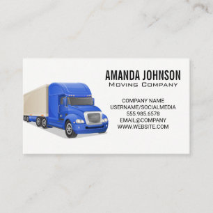Moving Truck Business Service Card