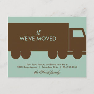Moving Truck Moving Announcement Card