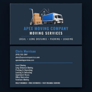 Moving Truck Professional Services Business Card