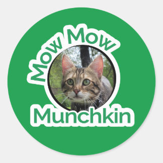 Mow Mow Munchkin Logo Classic Round Sticker