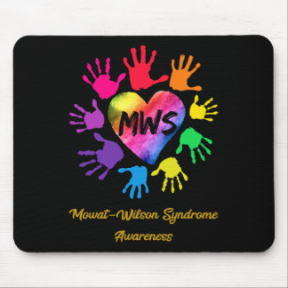 Mowat Wilson Syndrome Awareness Hands Gift  Mouse Pad