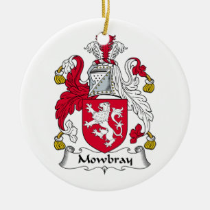 Mowbray Family Crest Ceramic Tree Decoration