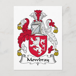 Mowbray Family Crest Postcard