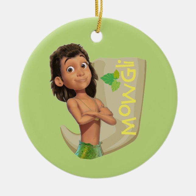 Mowgli 1 ceramic tree decoration (Front)