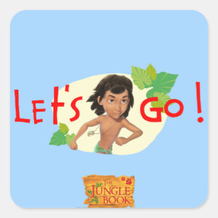 Mowgli 2 square sticker