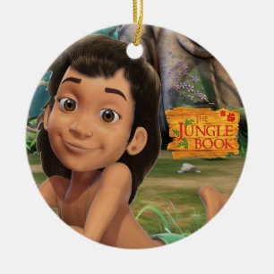Mowgli 4 ceramic ornament