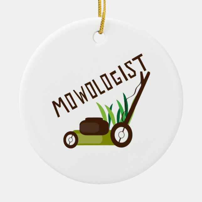 Mowologist Ceramic Tree Decoration (Front)