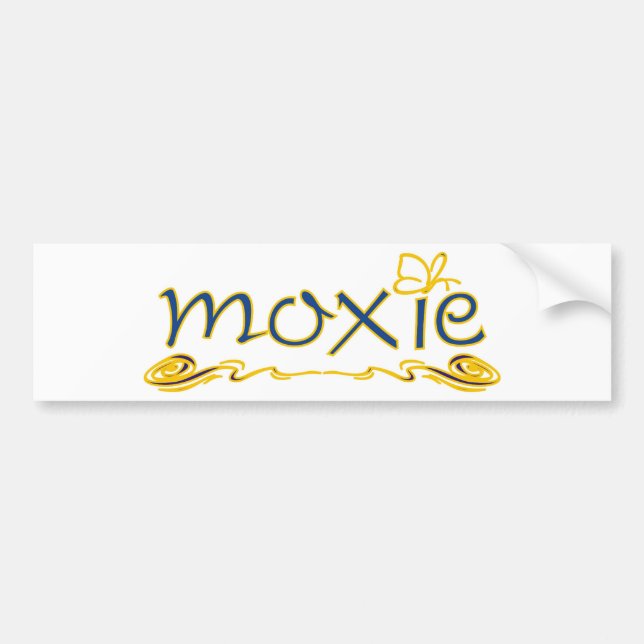 Moxie Bumper Sticker (Front)