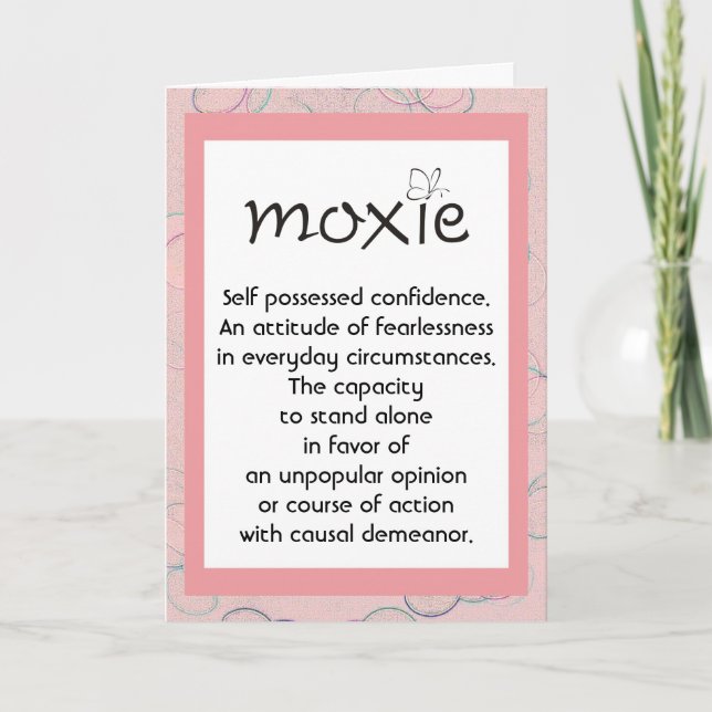 Moxie Definition card (Front)