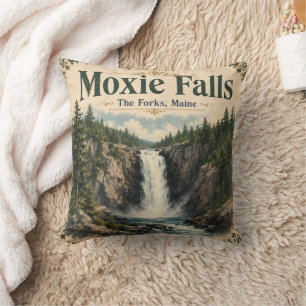 Moxie Falls The Forks Maine North Woods Cushion