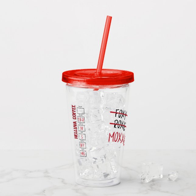 Mox's Misto - Acrylic Tumbler (Back Ice)