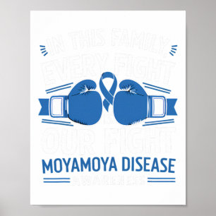 Moyamoya Awareness Every Fight Is Our Fight Boxing Poster