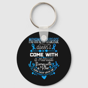 Moyamoya Disease Awareness V-Neck Key Ring