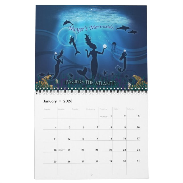 Moyer's Mermaids Calender 2012 Calendar (Jan 2026)