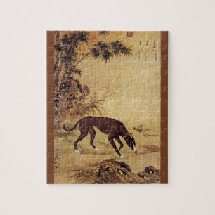 Moyuli ~ 墨玉璃 ~ Greyhound ~ Giuseppe Castiglione ~ Jigsaw Puzzle