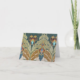 Mozaic Detail Sant Pau Barcelona Thank You Card