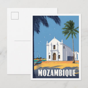 Mozambique Africa Vintage Travel Postcard