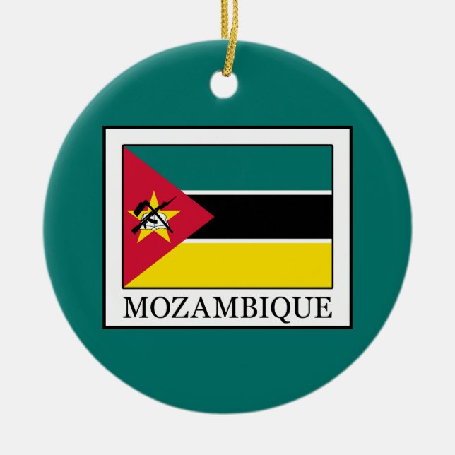 Mozambique Ceramic Ornament (Front)