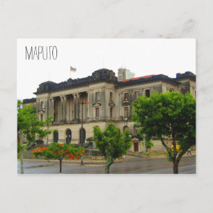mozambique city hall postcard