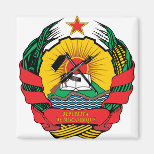 Mozambique Coat of Arms detail Magnet