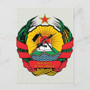 Mozambique Coat of Arms detail Postcard