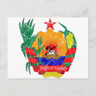 Mozambique Coat Of Arms Postcard