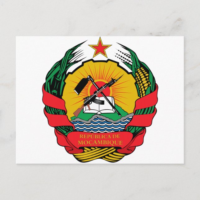 Mozambique Coat of Arms Postcard (Front)