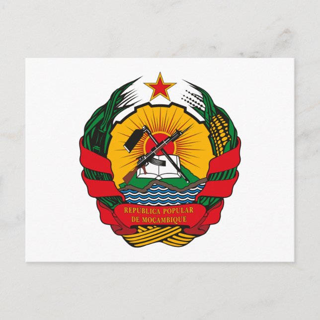 Mozambique Coat of Arms Postcard (Front)