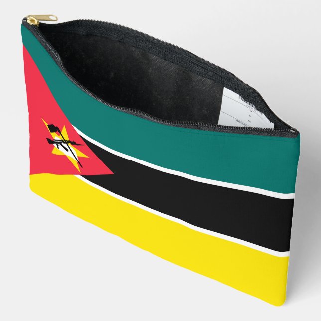Mozambique flag accessory pouch (Open)