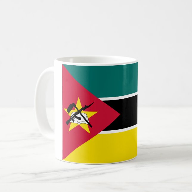 Mozambique Flag Coffee Mug (Front Left)