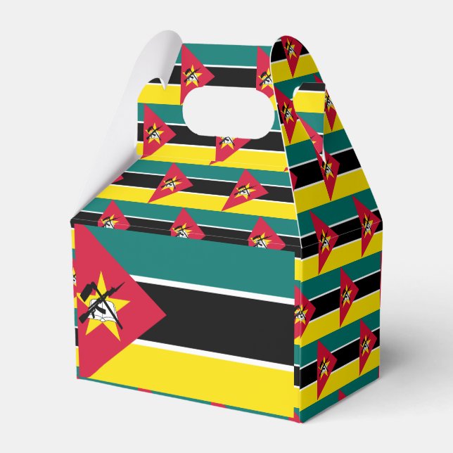 Mozambique Flag Favour Box (Back Side)