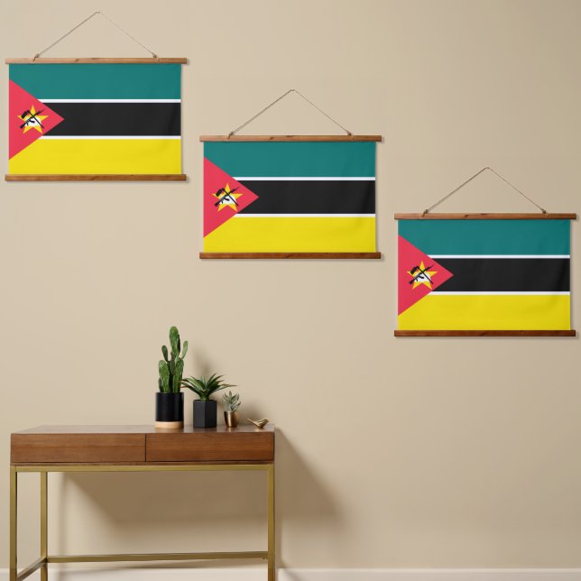 Mozambique flag hanging tapestry (Asymmetrical)