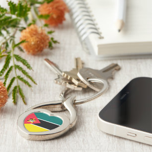 Mozambique flag key ring