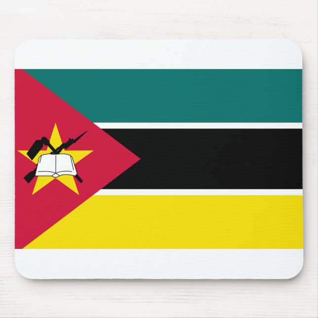 Mozambique Flag Mouse Pad (Front)