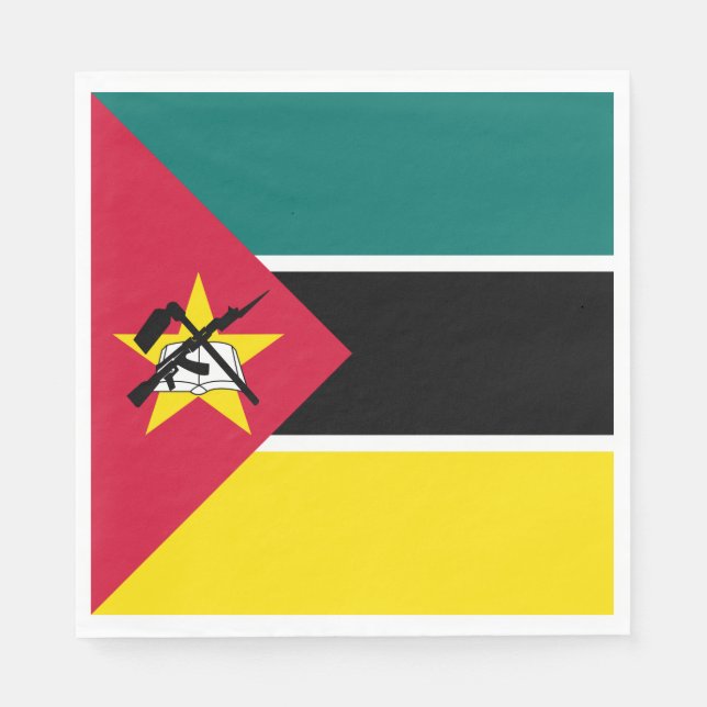 Mozambique Flag Napkin (Front)