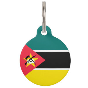 Mozambique flag pet tag