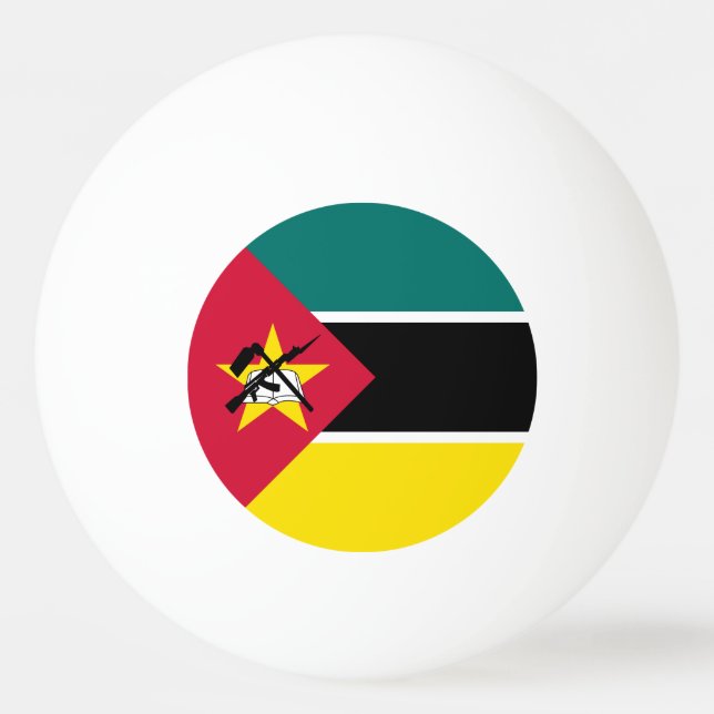 Mozambique Flag Ping Pong Ball (Front)