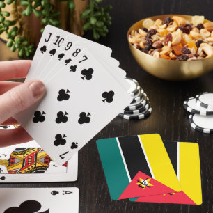 Mozambique flag playing cards