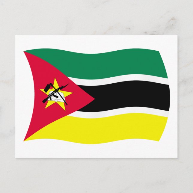 Mozambique Flag Postcard (Front)