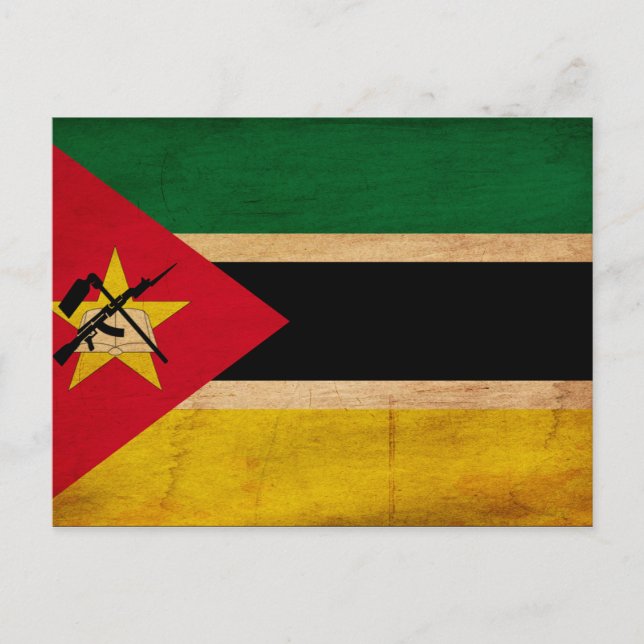 Mozambique Flag Postcard (Front)
