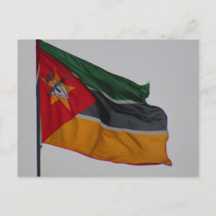mozambique flag postcard