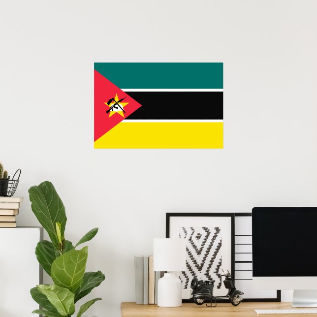 Mozambique flag poster (Home Office)