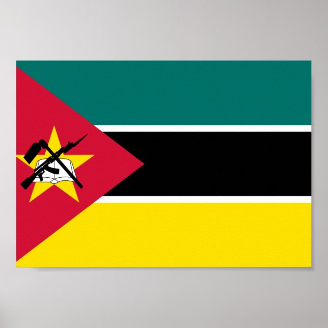 Mozambique Flag Poster (Front)