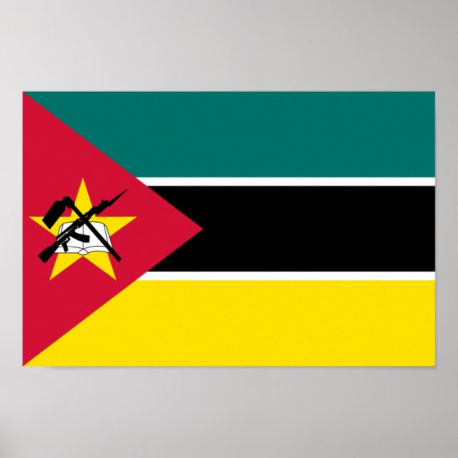 Mozambique Flag Poster (Front)