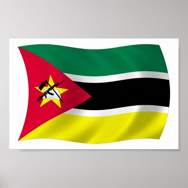 Mozambique Flag Poster Print (Front)