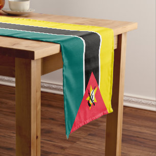 Mozambique flag short table runner