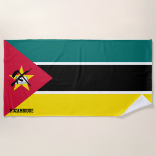 Mozambique Flag Splendid Patriotic Beach Towel